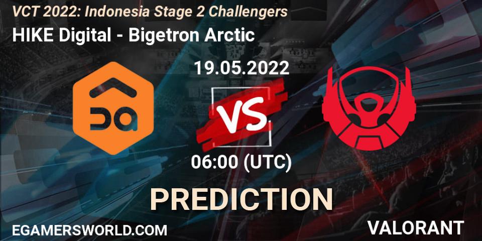 HIKE Digital vs Bigetron Arctic: Match Prediction. 19.05.2022 at 06:00, VALORANT, VCT 2022: Indonesia Stage 2 Challengers