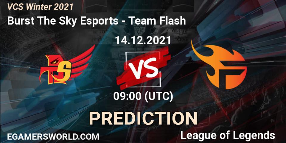 Burst The Sky Esports vs Team Flash: Match Prediction. 14.12.2021 at 09:00, LoL, VCS Winter 2021