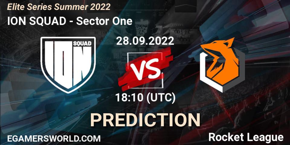 ION SQUAD vs Sector One: Match Prediction. 28.09.22, Rocket League, Elite Series Summer 2022