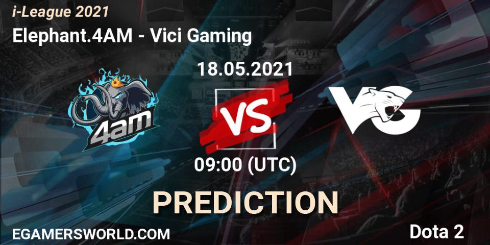 Elephant.4AM vs Vici Gaming: Match Prediction. 18.05.2021 at 08:23, Dota 2, i-League 2021 Season 1