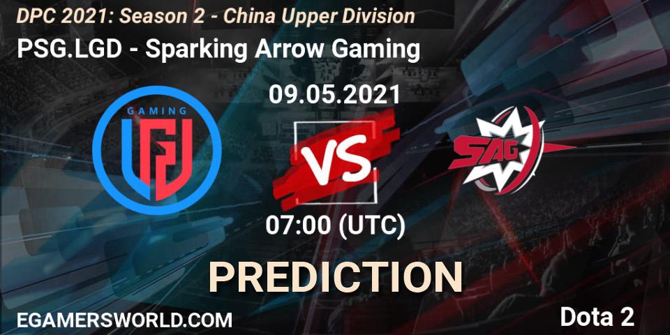 PSG.LGD vs Sparking Arrow Gaming: Match Prediction. 09.05.2021 at 07:40, Dota 2, DPC 2021: Season 2 - China Upper Division