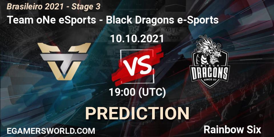Team oNe eSports vs Black Dragons e-Sports: Match Prediction. 10.10.2021 at 19:00, Rainbow Six, Brasileirão 2021 - Stage 3