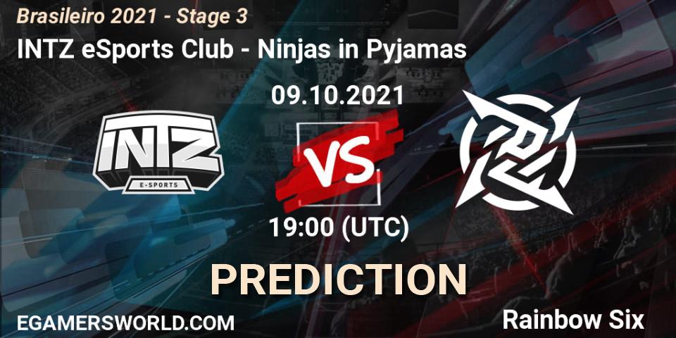INTZ eSports Club vs Ninjas in Pyjamas: Match Prediction. 09.10.2021 at 19:00, Rainbow Six, Brasileirão 2021 - Stage 3