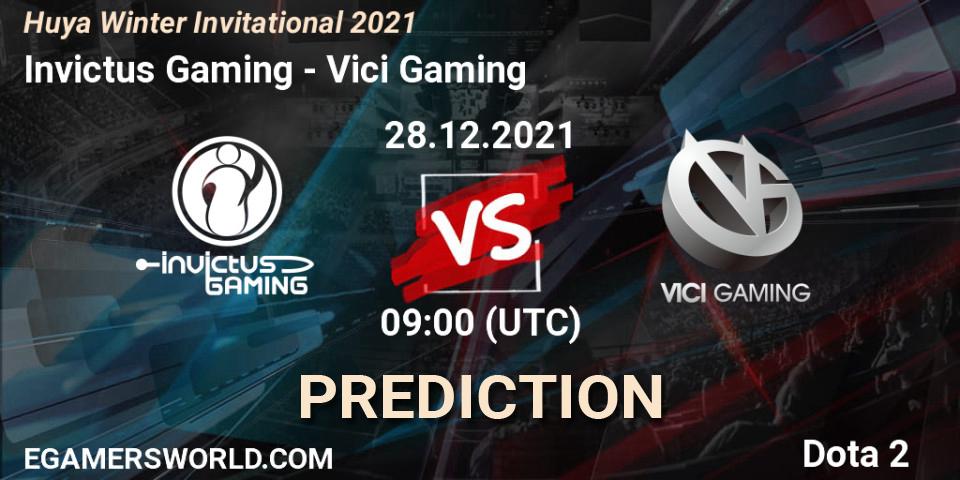Invictus Gaming vs Vici Gaming: Match Prediction. 28.12.21, Dota 2, Huya Winter Invitational 2021