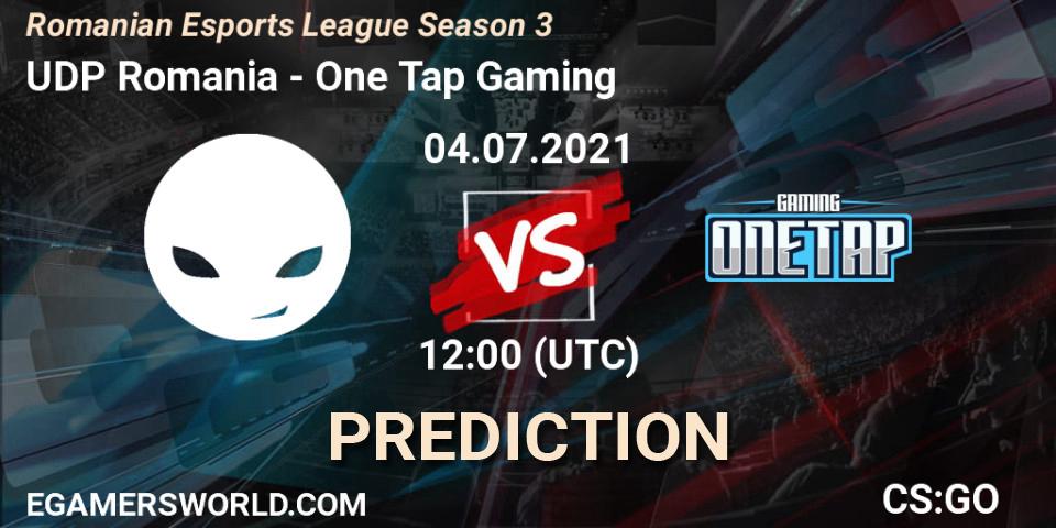UDP Romania vs One Tap Gaming: Match Prediction. 04.07.2021 at 12:25, Counter-Strike (CS2), Romanian Esports League Season 3