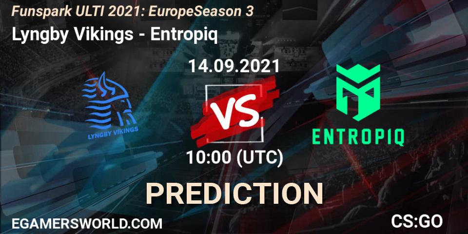 Lyngby Vikings vs Entropiq: Match Prediction. 14.09.2021 at 10:00, Counter-Strike (CS2), Funspark ULTI 2021: Europe Season 3