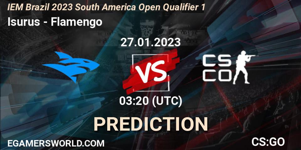 Isurus vs Flamengo: Match Prediction. 27.01.23, CS2 (CS:GO), IEM Brazil Rio 2023 South America Open Qualifier 1