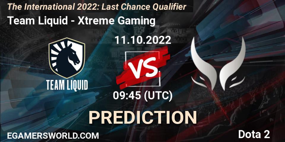 Team Liquid vs Xtreme Gaming: Match Prediction. 11.10.22, Dota 2, The International 2022: Last Chance Qualifier