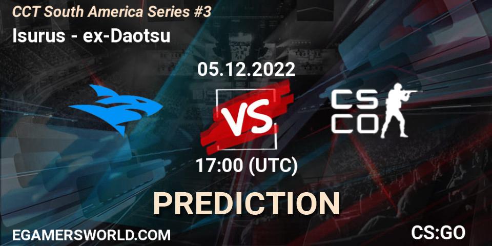 Isurus vs ex-Daotsu: Match Prediction. 05.12.22, CS2 (CS:GO), CCT South America Series #3