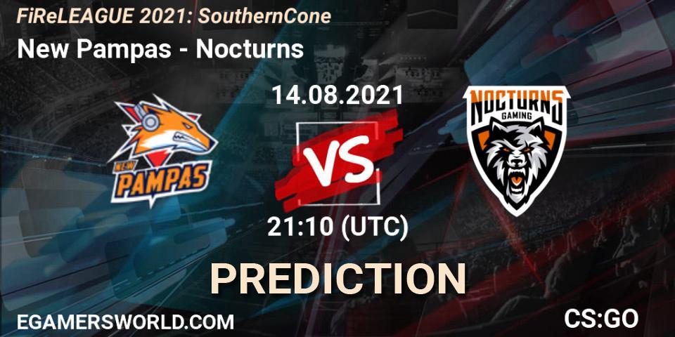 New Pampas vs Nocturns: Match Prediction. 14.08.2021 at 21:10, Counter-Strike (CS2), FiReLEAGUE 2021: Southern Cone