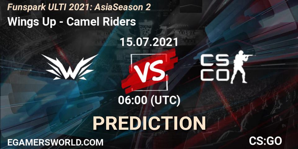 Wings Up vs Camel Riders: Match Prediction. 15.07.2021 at 06:40, Counter-Strike (CS2), Funspark ULTI 2021: Asia Season 2
