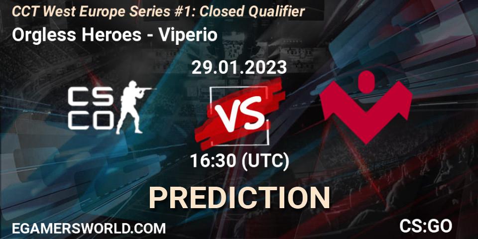 Orgless Heroes vs Viperio: Match Prediction. 29.01.23, CS2 (CS:GO), CCT West Europe Series #1: Closed Qualifier