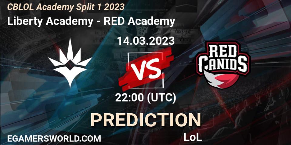 Liberty Academy vs RED Academy: Match Prediction. 14.03.2023 at 22:00, LoL, CBLOL Academy Split 1 2023