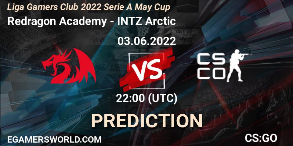 Redragon Academy vs INTZ Arctic: Match Prediction. 03.06.2022 at 21:10, Counter-Strike (CS2), Liga Gamers Club 2022 Serie A May Cup