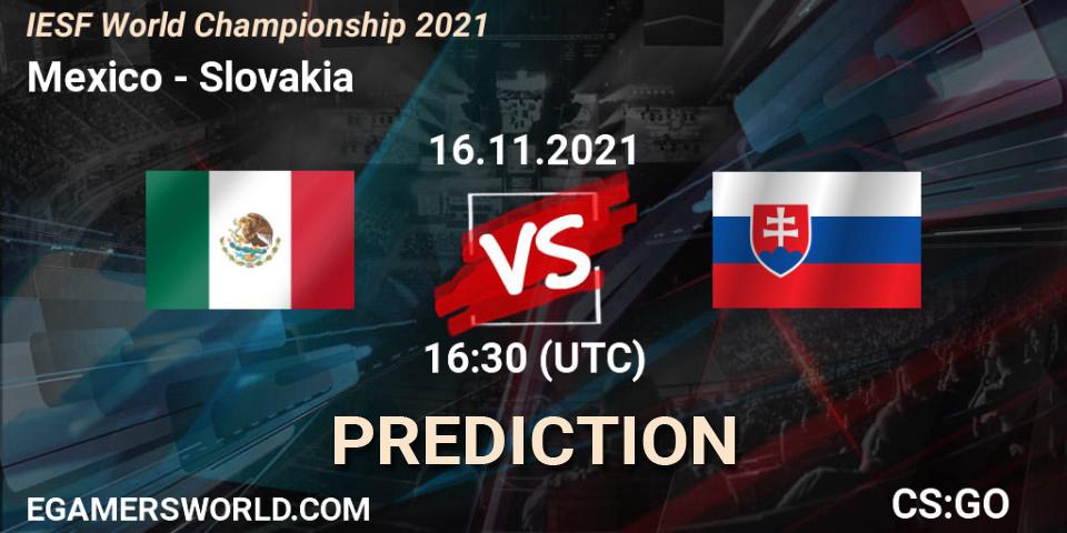 Mexico vs Team Slovakia: Match Prediction. 16.11.2021 at 16:30, Counter-Strike (CS2), IESF World Championship 2021