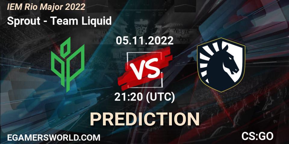 Sprout vs Team Liquid: Match Prediction. 05.11.2022 at 21:35, Counter-Strike (CS2), IEM Rio Major 2022