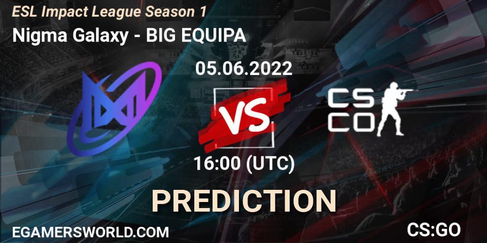Galaxy Racer Female vs BIG EQUIPA: Match Prediction. 05.06.22, CS2 (CS:GO), ESL Impact League Season 1