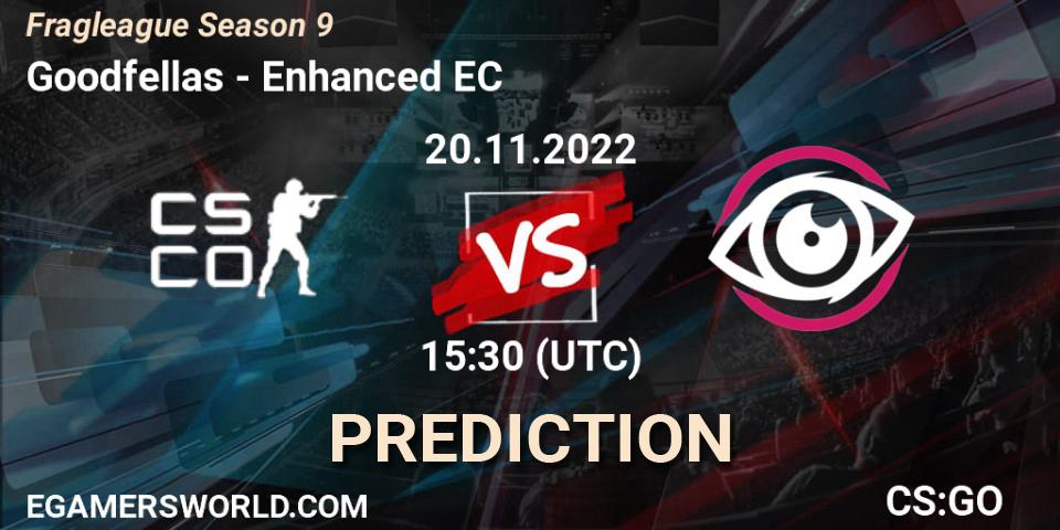 Goodfellas vs Enhanced EC: Match Prediction. 20.11.2022 at 15:30, Counter-Strike (CS2), Fragleague Season 9