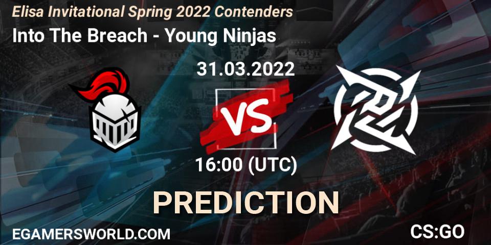 Into The Breach vs Young Ninjas: Match Prediction. 31.03.2022 at 15:15, Counter-Strike (CS2), Elisa Invitational Spring 2022 Contenders