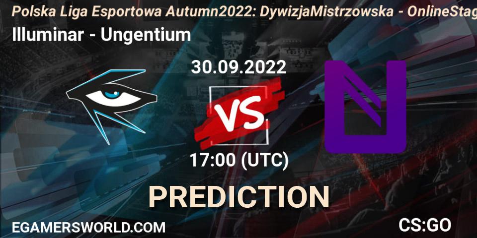 Illuminar vs Ungentium: Match Prediction. 30.09.2022 at 17:10, Counter-Strike (CS2), Polska Liga Esportowa Autumn 2022: Dywizja Mistrzowska - Online Stage