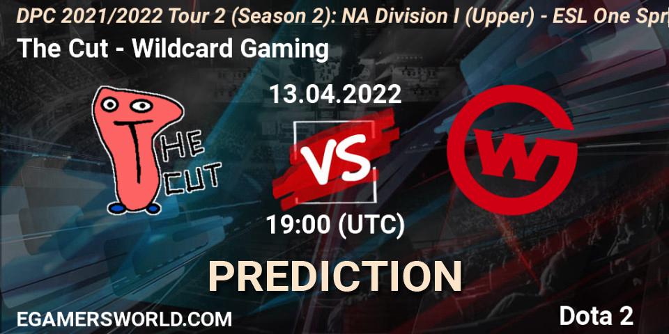 The Cut vs Wildcard Gaming: Match Prediction. 13.04.22, Dota 2, DPC 2021/2022 Tour 2 (Season 2): NA Division I (Upper) - ESL One Spring 2022