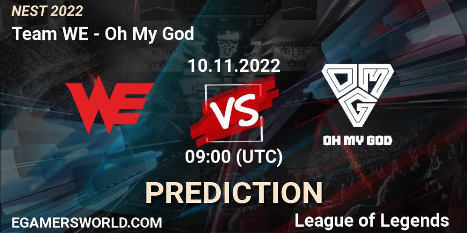 Team WE vs Oh My God: Match Prediction. 10.11.22, LoL, NEST 2022