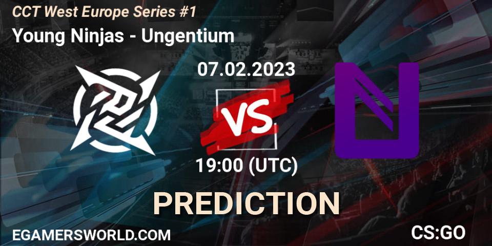 Young Ninjas vs Ungentium: Match Prediction. 07.02.23, CS2 (CS:GO), CCT West Europe Series #1