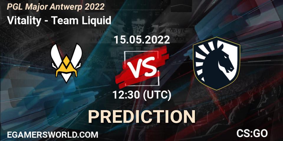 Vitality vs Team Liquid: Match Prediction. 15.05.2022 at 12:35, Counter-Strike (CS2), PGL Major Antwerp 2022