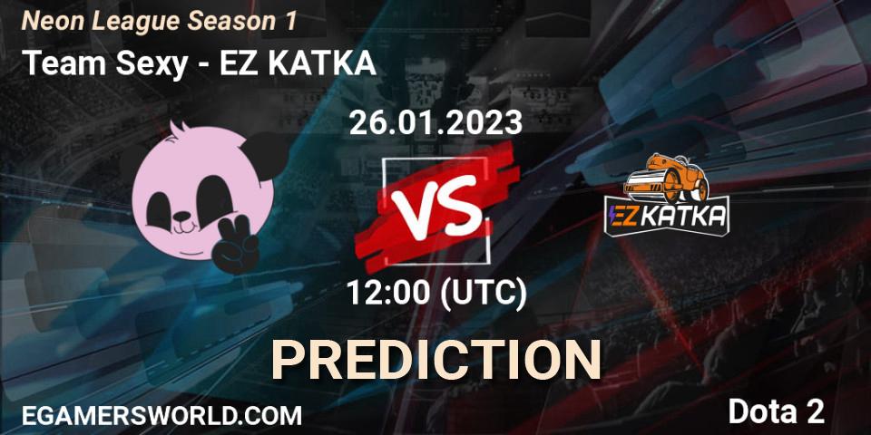 Team Sexy vs EZ KATKA: Match Prediction. 26.01.23, Dota 2, Neon League Season 1