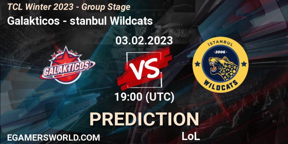 Galakticos vs İstanbul Wildcats: Match Prediction. 03.02.2023 at 19:00, LoL, TCL Winter 2023 - Group Stage