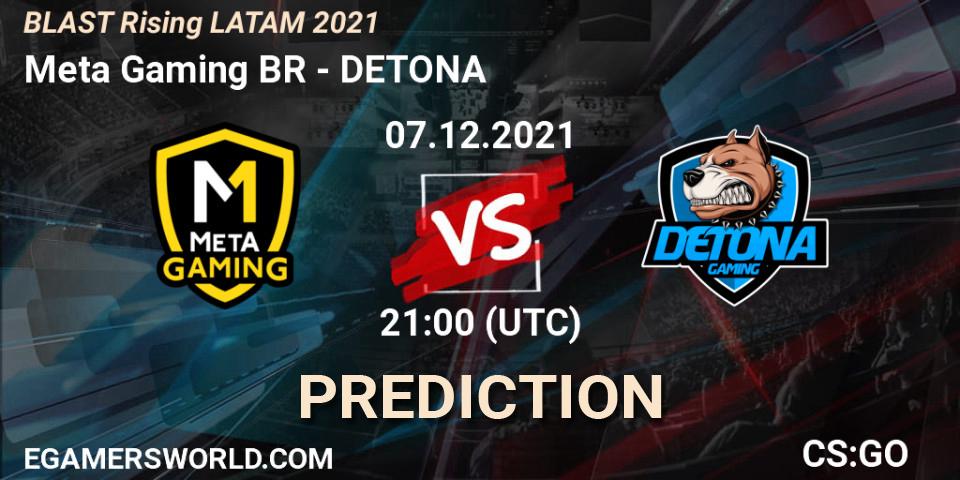 Meta Gaming BR vs DETONA: Match Prediction. 07.12.21, CS2 (CS:GO), BLAST Rising LATAM 2021