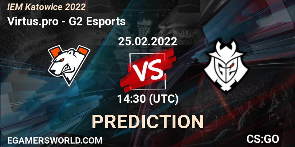 Virtus.pro vs G2 Esports: Match Prediction. 25.02.22, CS2 (CS:GO), IEM Katowice 2022