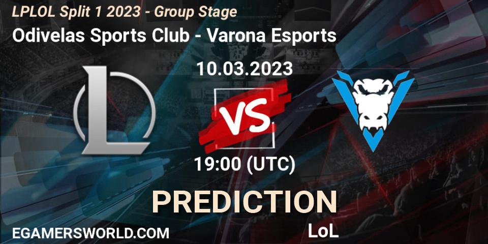 Odivelas Sports Club vs Varona Esports: Match Prediction. 10.03.23, LoL, LPLOL Split 1 2023 - Group Stage