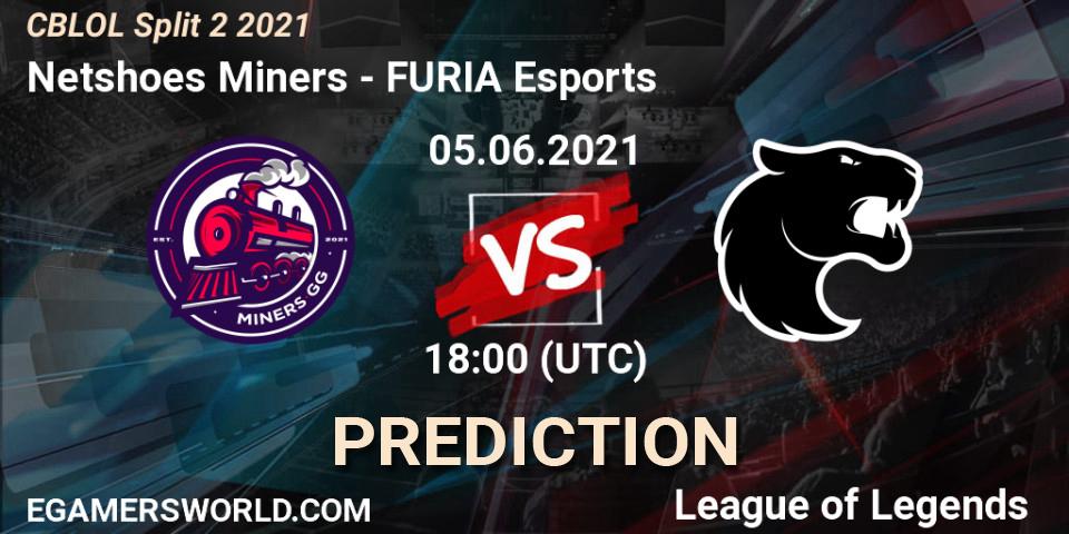 Netshoes Miners vs FURIA Esports: Match Prediction. 05.06.2021 at 18:10, LoL, CBLOL Split 2 2021