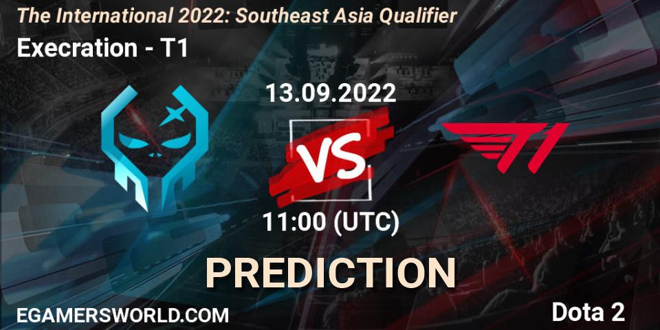 Execration vs T1: Match Prediction. 13.09.22, Dota 2, The International 2022: Southeast Asia Qualifier