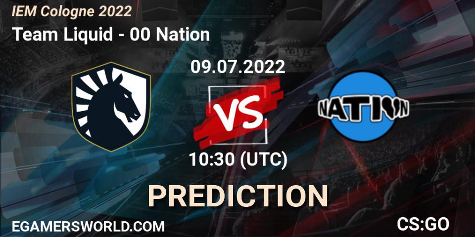 Team Liquid vs 00 Nation: Match Prediction. 09.07.22, CS2 (CS:GO), IEM Cologne 2022