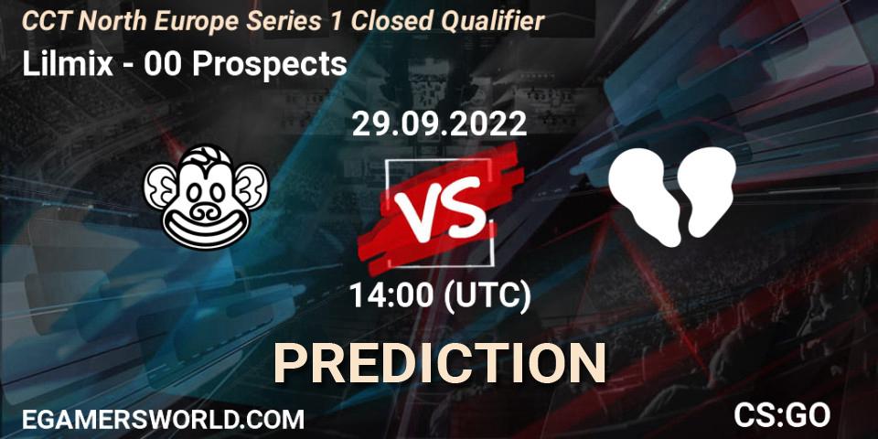 Lilmix vs 00 Prospects: Match Prediction. 29.09.2022 at 14:00, Counter-Strike (CS2), CCT North Europe Series 1 Closed Qualifier