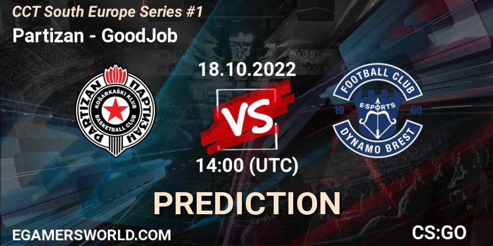 Partizan vs GoodJob: Match Prediction. 18.10.22, CS2 (CS:GO), CCT South Europe Series #1