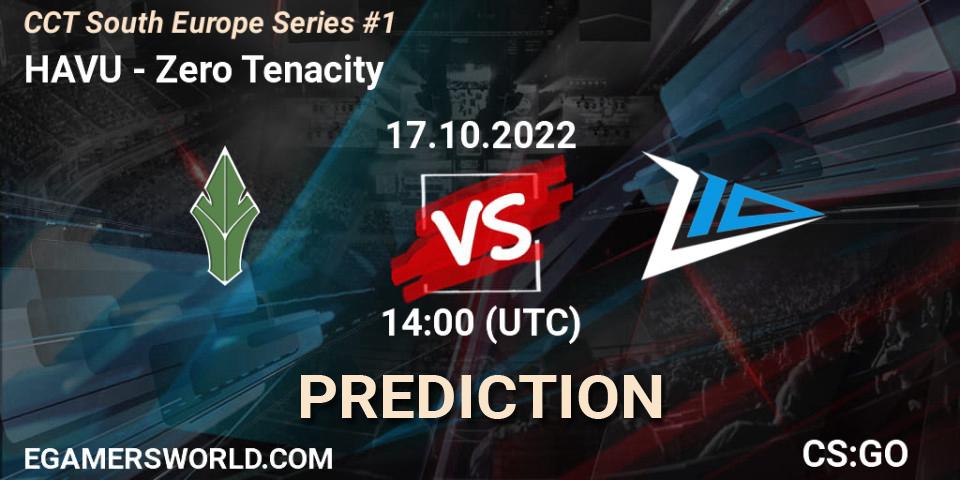 HAVU vs Zero Tenacity: Match Prediction. 17.10.2022 at 14:25, Counter-Strike (CS2), CCT South Europe Series #1