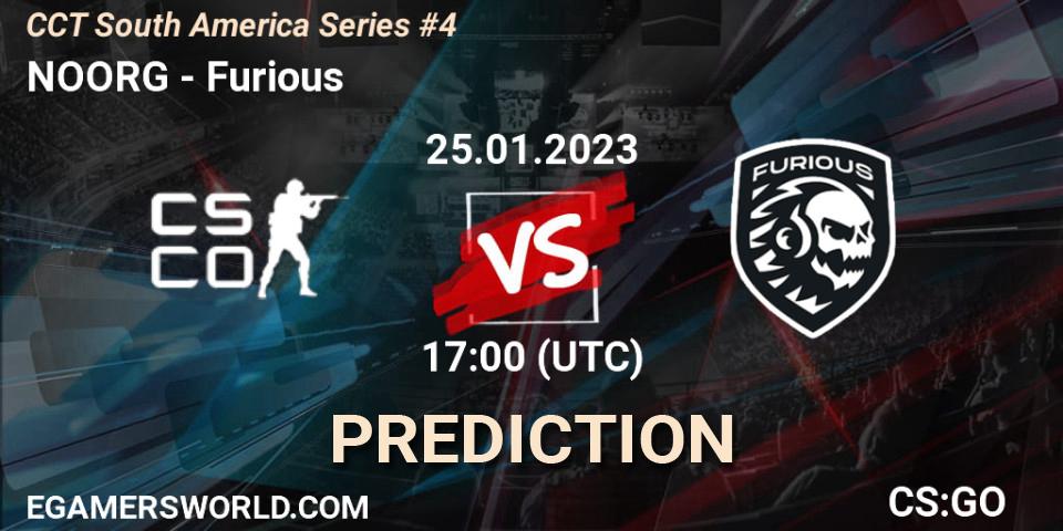 NOORG vs Furious: Match Prediction. 25.01.23, CS2 (CS:GO), CCT South America Series #4