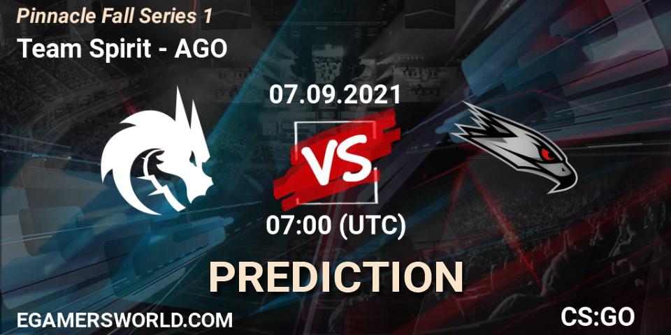 Team Spirit vs AGO: Match Prediction. 07.09.2021 at 07:00, Counter-Strike (CS2), Pinnacle Fall Series #1