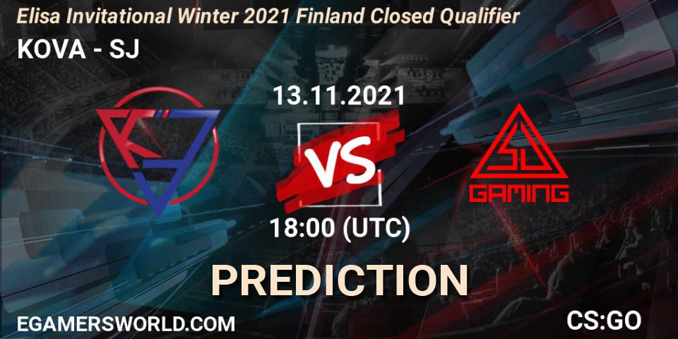 KOVA vs SJ: Match Prediction. 13.11.21, CS2 (CS:GO), Elisa Invitational Winter 2021 Finland Closed Qualifier