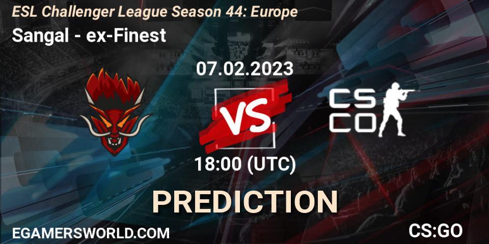 Sangal vs ex-Finest: Match Prediction. 07.02.23, CS2 (CS:GO), ESL Challenger League Season 44: Europe