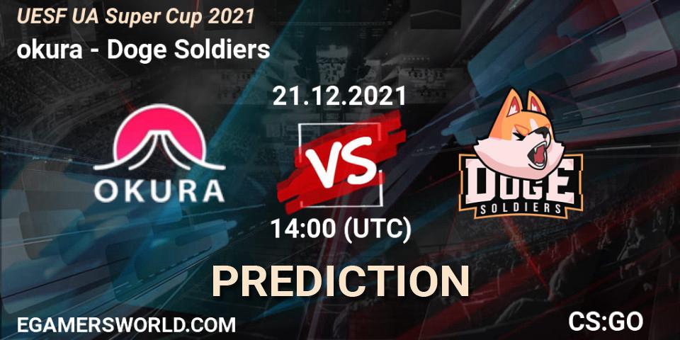 okura vs Doge Soldiers: Match Prediction. 21.12.2021 at 14:00, Counter-Strike (CS2), UESF Ukrainian Super Cup 2021