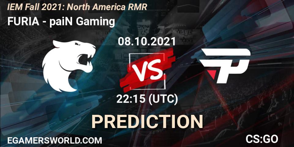FURIA vs paiN Gaming: Match Prediction. 09.10.2021 at 00:00, Counter-Strike (CS2), IEM Fall 2021: North America RMR