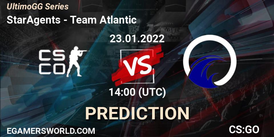 StarAgents vs Team Atlantic: Match Prediction. 23.01.2022 at 14:00, Counter-Strike (CS2), UltimoGG Series