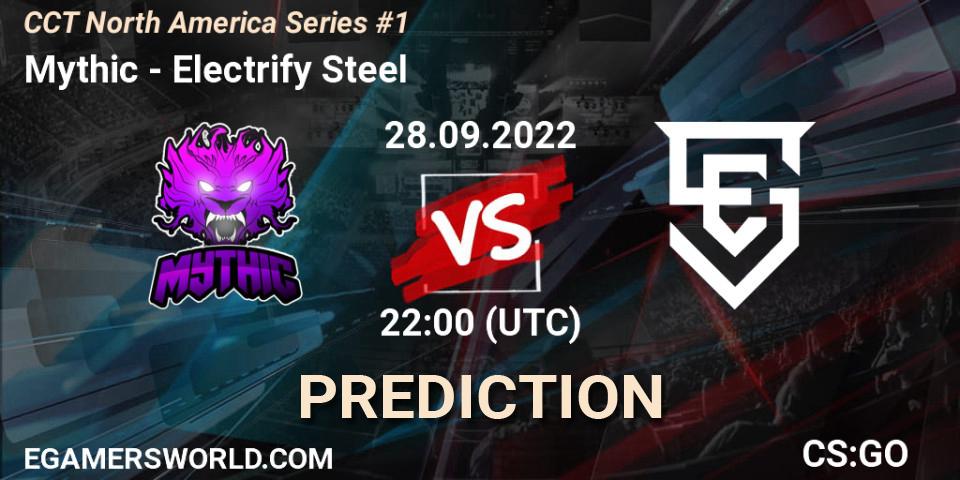 Mythic vs Electrify Steel: Match Prediction. 28.09.2022 at 22:00, Counter-Strike (CS2), CCT North America Series #1