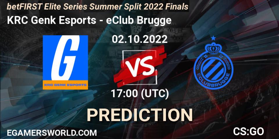 KRC Genk Esports vs eClub Brugge: Match Prediction. 02.10.22, CS2 (CS:GO), betFIRST Elite Series Summer Split 2022 Finals