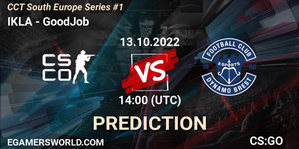 IKLA vs GoodJob: Match Prediction. 13.10.22, CS2 (CS:GO), CCT South Europe Series #1