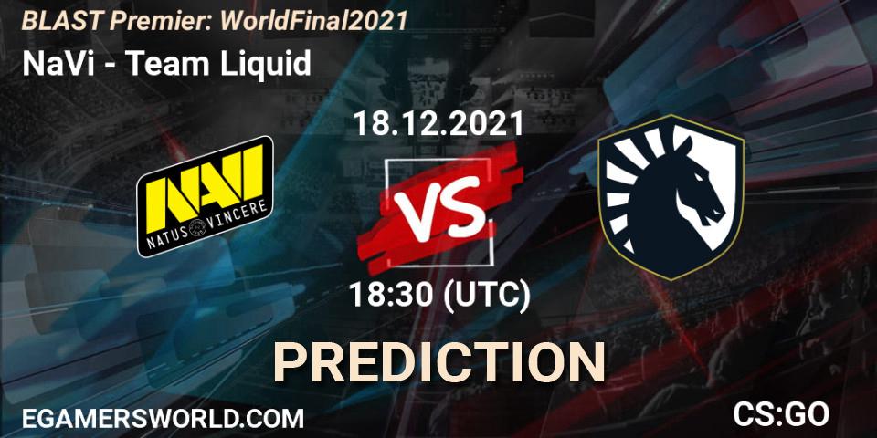 NaVi vs Team Liquid: Match Prediction. 18.12.2021 at 18:40, Counter-Strike (CS2), BLAST Premier: World Final 2021